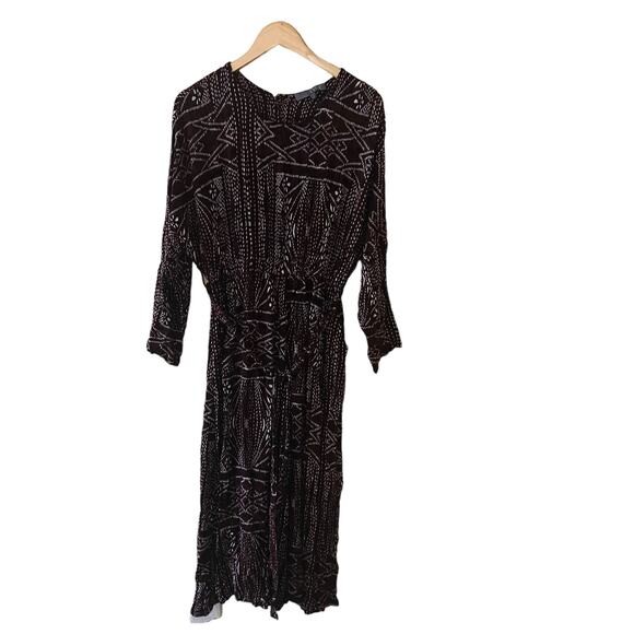 Tysa Printed Dolman Sleeve Wide Leg Cropped Jumpsuit Size L Large - Picture 9 of 9